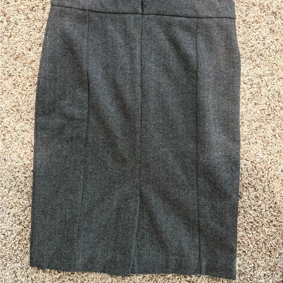 Ann Taylor Dark Gray Pencil Skirt - Picture 3 of 4